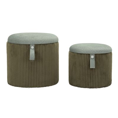 Kendra Home - Pouf VKH719, Verde, 38x38x38 cm