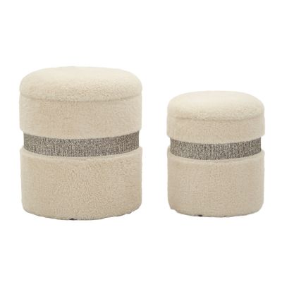 Kendra Home - Pouf VKH720, Beige, 47x40x40 cm