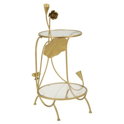 Kendra Home - Tavolino VKH803, Oro, 40x40x78 cm