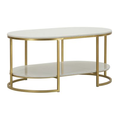 Kendra Home - Tavolino VKH791, Oro, 90x60x45 cm