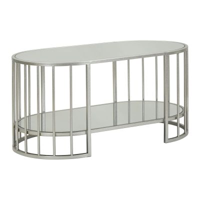 Kendra Home - Tavolino VKH793, Argento, 90x50x45 cm