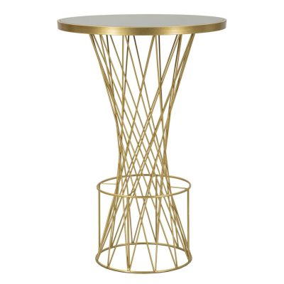 Kendra Home - Tavolino VKH805, Oro, 70x70x103 cm