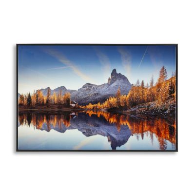 Kendra Home - Stampa su Tela con Cornice Alba, Multicolore, 90x4x60 cm