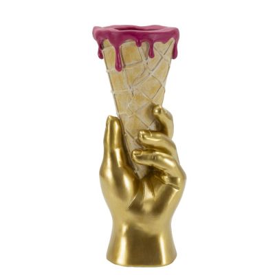 Kendra Home - Scultura Gelato 1, Multicolore, 12,5x11x31 cm