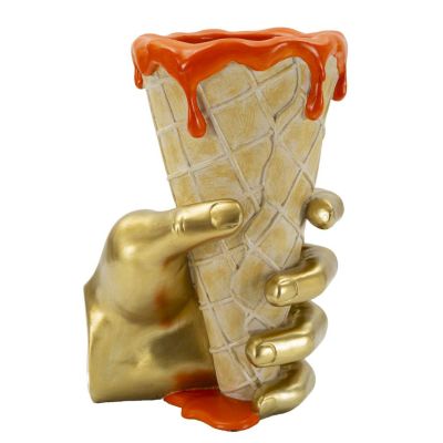 Kendra Home - Scultura Gelato, Multicolore, 18x16x26 cm