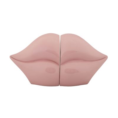 Kendra Home - Scultura Bocca, Rosa, 27x9x13 cm