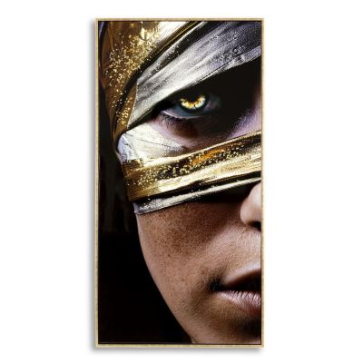 Kendra Home - Stampa su Tela Viso, Multicolore, 102x52x4 cm