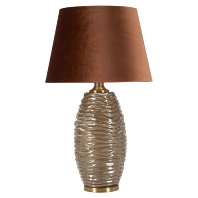 Kendra Home - Lampada da Tavolo VKH734, Marrone, 79x45,5x45,5 cm