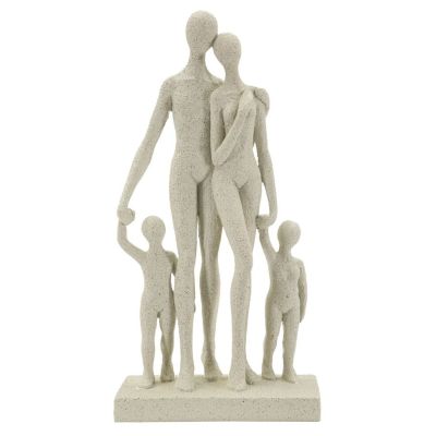 Kendra Home - Scultura Persone, Beige, 16x8x30,5 cm