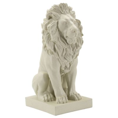 Kendra Home - Scultura Leone 3, Beige, 17,5x25x40 cm