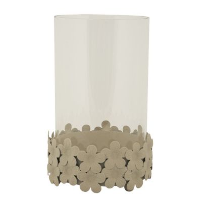 Kendra Home - Candle Holder VKH744, Beige, 14x14x21 cm