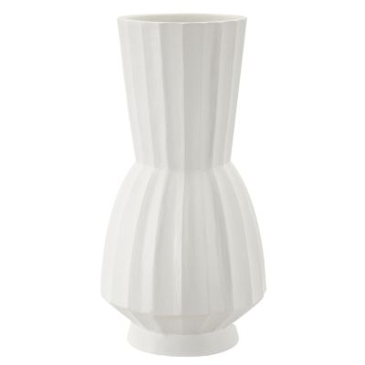 Kendra Home - Vaso Decorativo VKH828, Bianco, 25x25x50 cm
