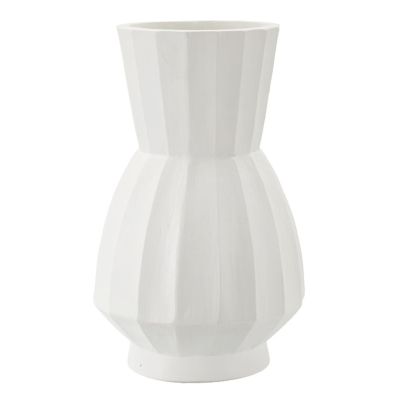 Kendra Home - Vaso Decorativo VKH827, Bianco, 24x24x41 cm