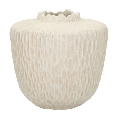 Kendra Home - Vaso Decorativo VKH824, Beige, 35x35x32,5 cm
