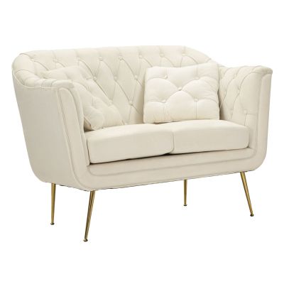 Kendra Home - Divano VKH894, Beige, 130x83x91 cm