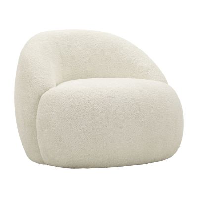 Kendra Home - Poltrona VKH1062, Bianco, 81x78x64 cm