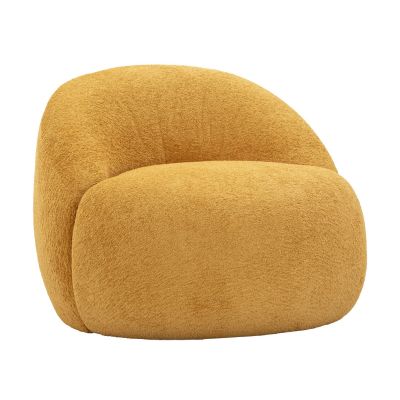 Kendra Home - Poltrona VKH1063, Giallo, 81x78x64 cm