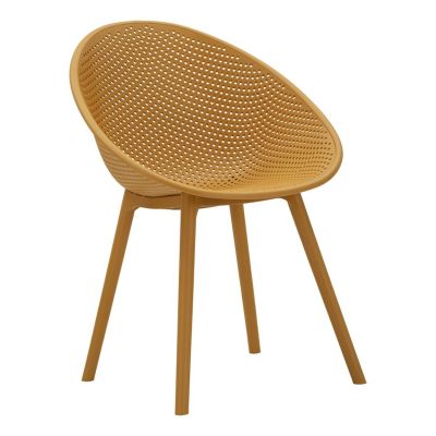 Kendra Home - Set di 2 Sedie VKH1084, Giallo, 59x59x83 cm