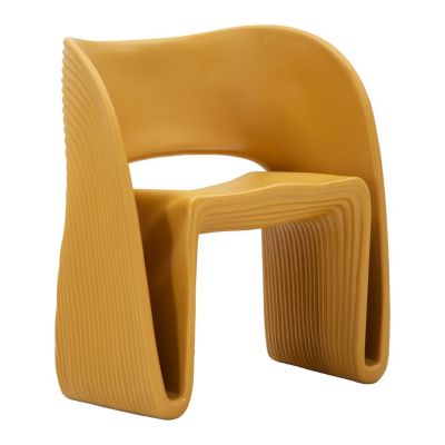 Kendra Home - Poltrona VKH1090, Giallo, 65x57,5x76 cm