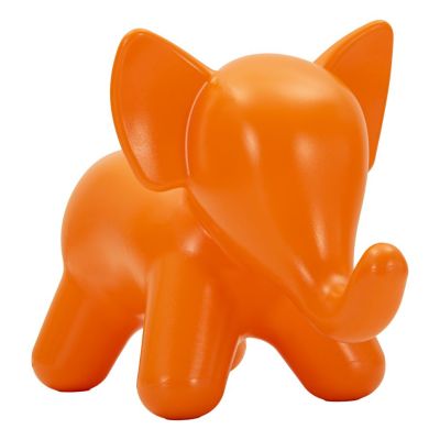 Kendra Home - Sgabello Basso Elefante, Arancione, 86x46x56 cm