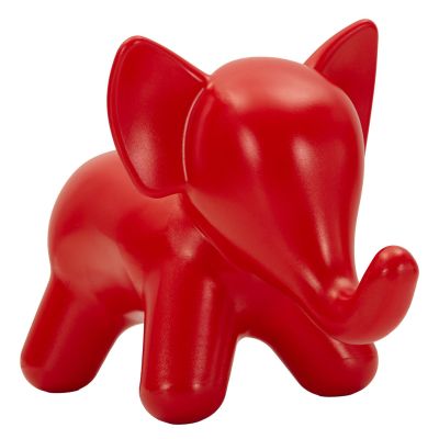 Kendra Home - Sgabello Basso Elefante 2, Rosso, 86x46x56 cm