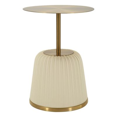 Kendra Home - Tavolino VKH1097, Bianco, 40x40x55 cm