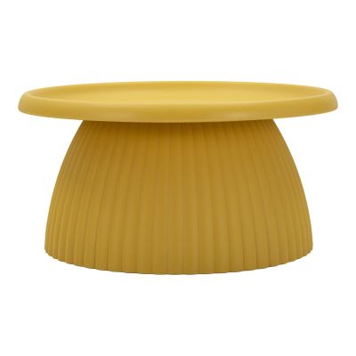 Kendra Home - Tavolino VKH1102, Giallo, 70x70x35 cm