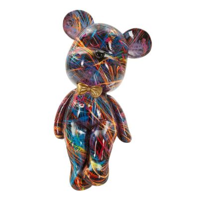 Kendra Home - Sculpture Baby Bear 1, Multicolor, 12,5x9,5x25 cm