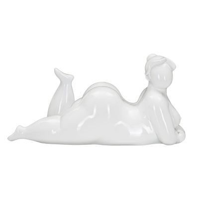 Kendra Home - Scultura MF377, Bianco, 32x16x16 cm