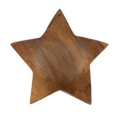 Kendra Home - Scultura Star 1, Marrone, 19x5x19 cm