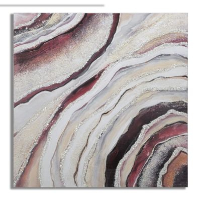 Kendra Home - Stampa su Tela Marmo 8, Multicolore, 80x2,8x80 cm