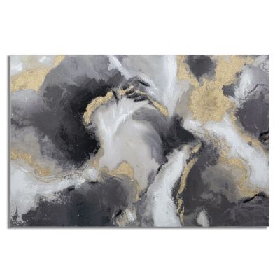 Kendra Home - Stampa su Tela Marmo 4, Multicolore, 120x3,8x80 cm