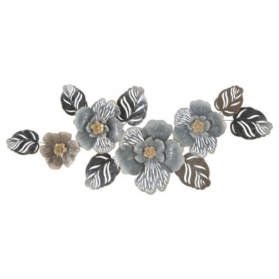 Kendra Home - Decorazione in Metallo 3D Foglia 11, Multicolore, 157,5x9x66,5 cm