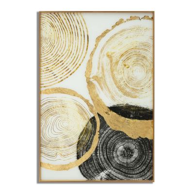 Kendra Home - Stampa su Tela Geometrico 25, Multicolore, 60x3,5x90 cm