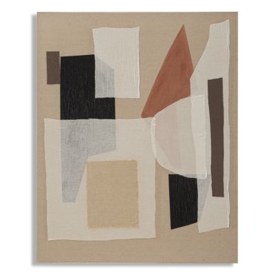 Kendra Home - Stampa su Tela Geometrico 19, Multicolore, 80x2,8x100 cm