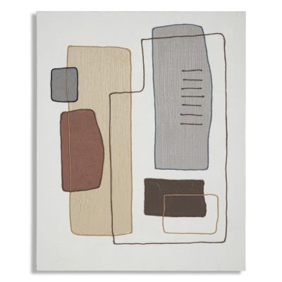 Kendra Home - Stampa su Tela Geometrico 24, Multicolore, 80x2,8x100 cm