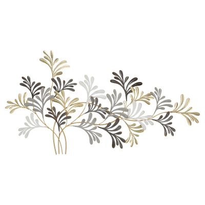 Kendra Home - Decorazione in Metallo 3D Fiori 22, Multicolore, 130,8x7,6x70,5 cm