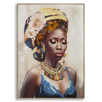 Kendra Home - Stampa su Tela Africa 20, Multicolore, 72x4,5x102 cm