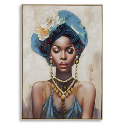 Kendra Home - Stampa su Tela Africa 21, Multicolore, 72x4,5x102 cm