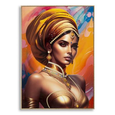 Kendra Home - Stampa su Tela Africa 23, Multicolore, 72x4,5x102 cm