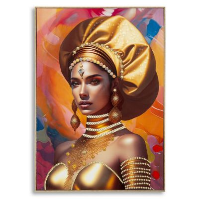 Kendra Home - Stampa su Tela Africa 24, Multicolore, 72x4,5x102 cm