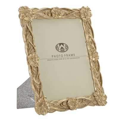 Kendra Home - Portafoto Olistic 23, Oro, 26,6x2,2x31,3 cm