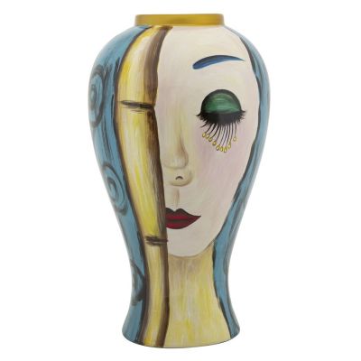Kendra Home - Vaso Decorativo MF630, Multicolore, 28x28x50 cm