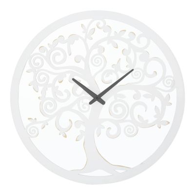 Kendra Home - Orologio da Parete MF272, Bianco, 55x4,5x55 cm