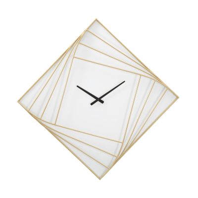 Kendra Home - Orologio da Parete MF280, Oro, 85x6x85 cm