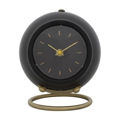 Kendra Home - Orologio da Tavolo MF295, Nero, 16x13x19 cm