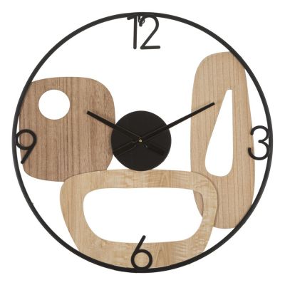 Kendra Home - Orologio da Parete MF258, Marrone, 60x2,5x60 cm