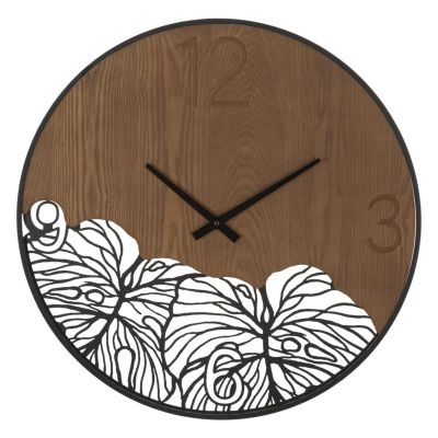 Kendra Home - Orologio da Parete MF263, Marrone, 60x2x60 cm