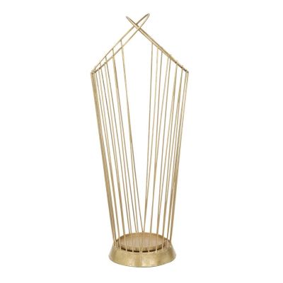 Kendra Home - Porta Ombrelli MF328, Oro, 26,5x23x68,5 cm