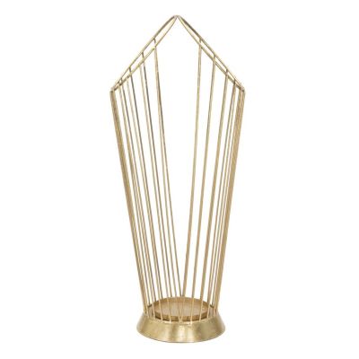 Kendra Home - Porta Ombrelli MF329, Oro, 25,5x18,5x60 cm